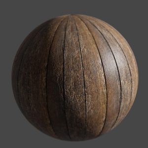 Golden Varnished Oak Floorboards - PBR Texture