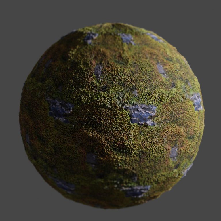 Read more about the article Moss on Rocks 4k PBR Texture