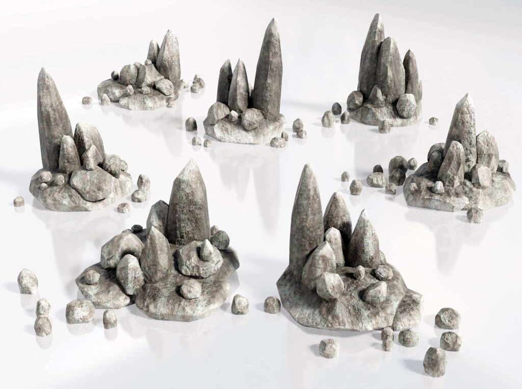 Sharp Rock 3D Models